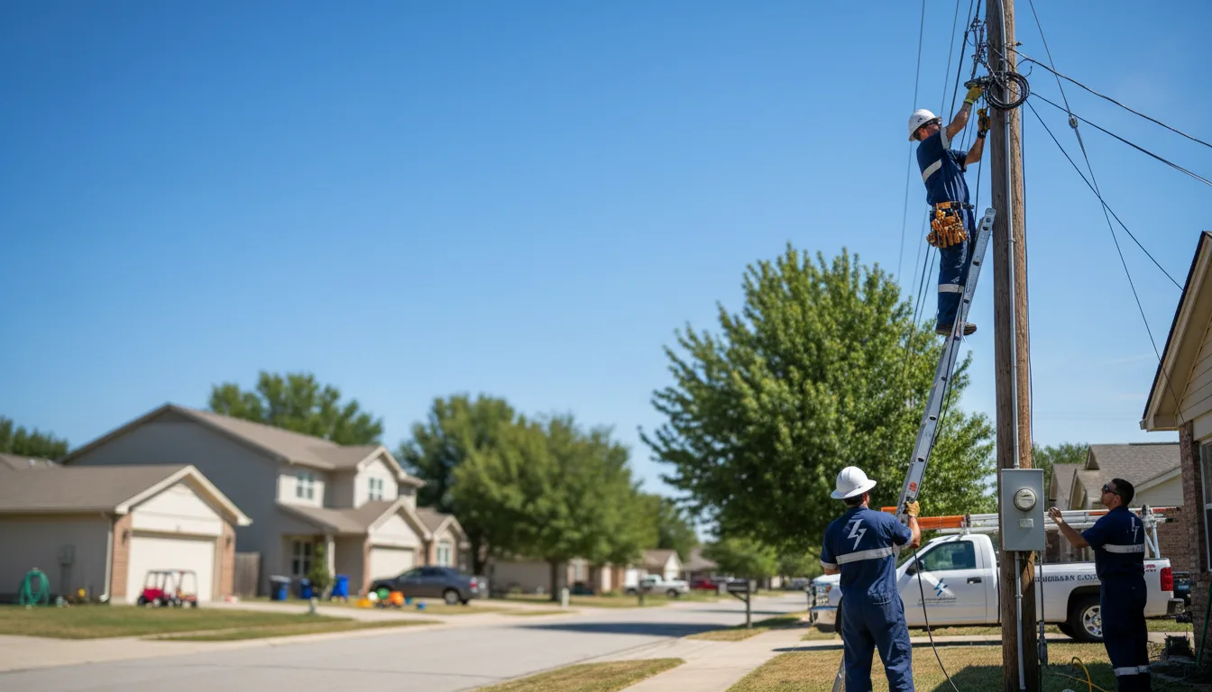 Residential electrician providing installation services in Ellenwood, GA